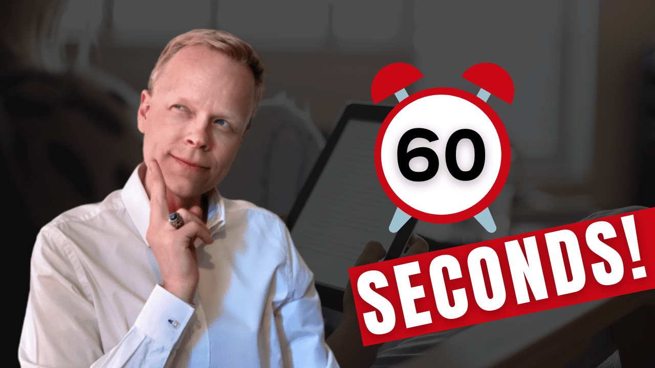 3 60Second HABITS For A BEST SELLING BOOK