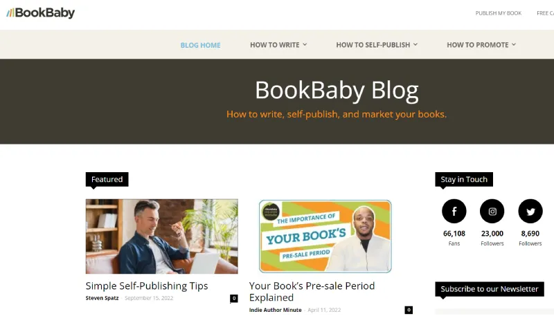 best self publishing blogs - bookbaby blog