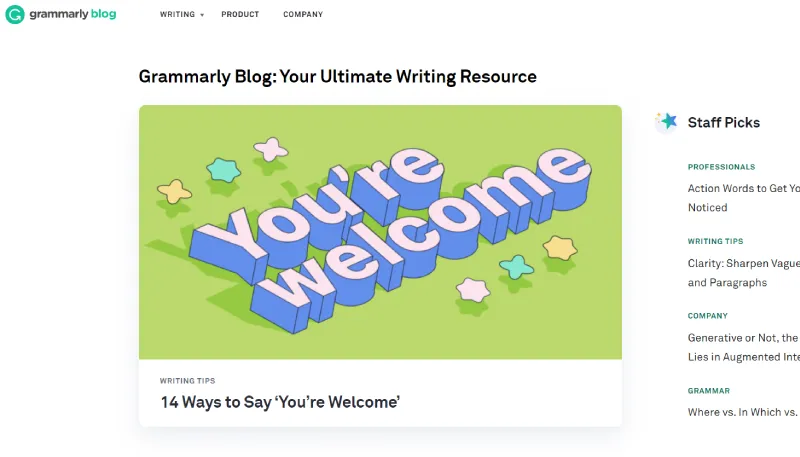 best self publishing blogs - grammarly