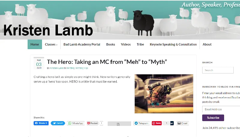 best self publishing blogs - kristen lamb